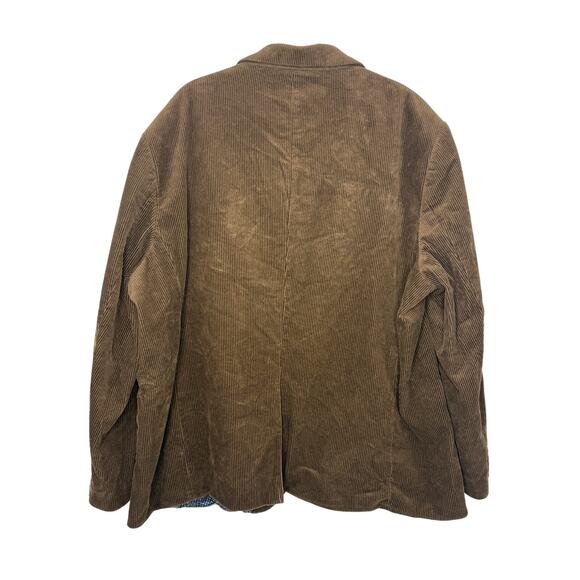Johnny Bigg Chocolate Brown Corduroy Blazer Jacket Men Size 52 Retro Academia - Picture 2 of 7